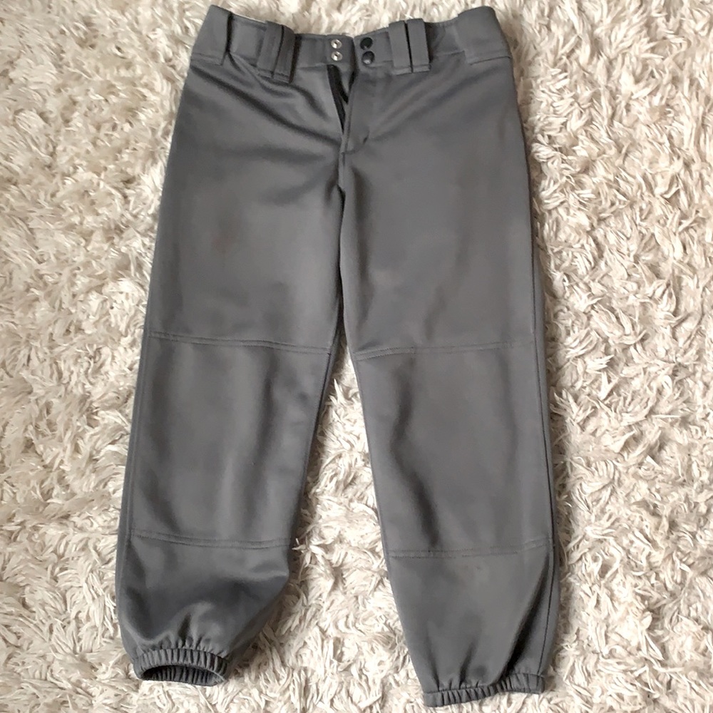 Mizuno, Charcoal Grey, Women small softball pants